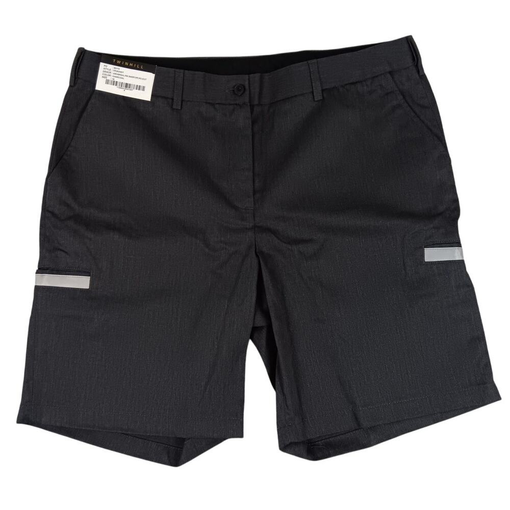 Twinhill‎ Outdoor Shorts Womens 16 36X10 Charcoal Gray Utility Hiking Reflective